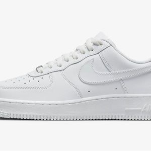 White Nike Air Force, one shoes worn once.